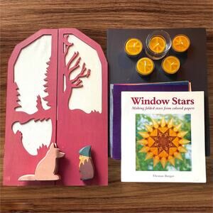 Waldorf Lot Silhouette Ostheimer Triptych Shadow Puppet Theatre Beeswax Window